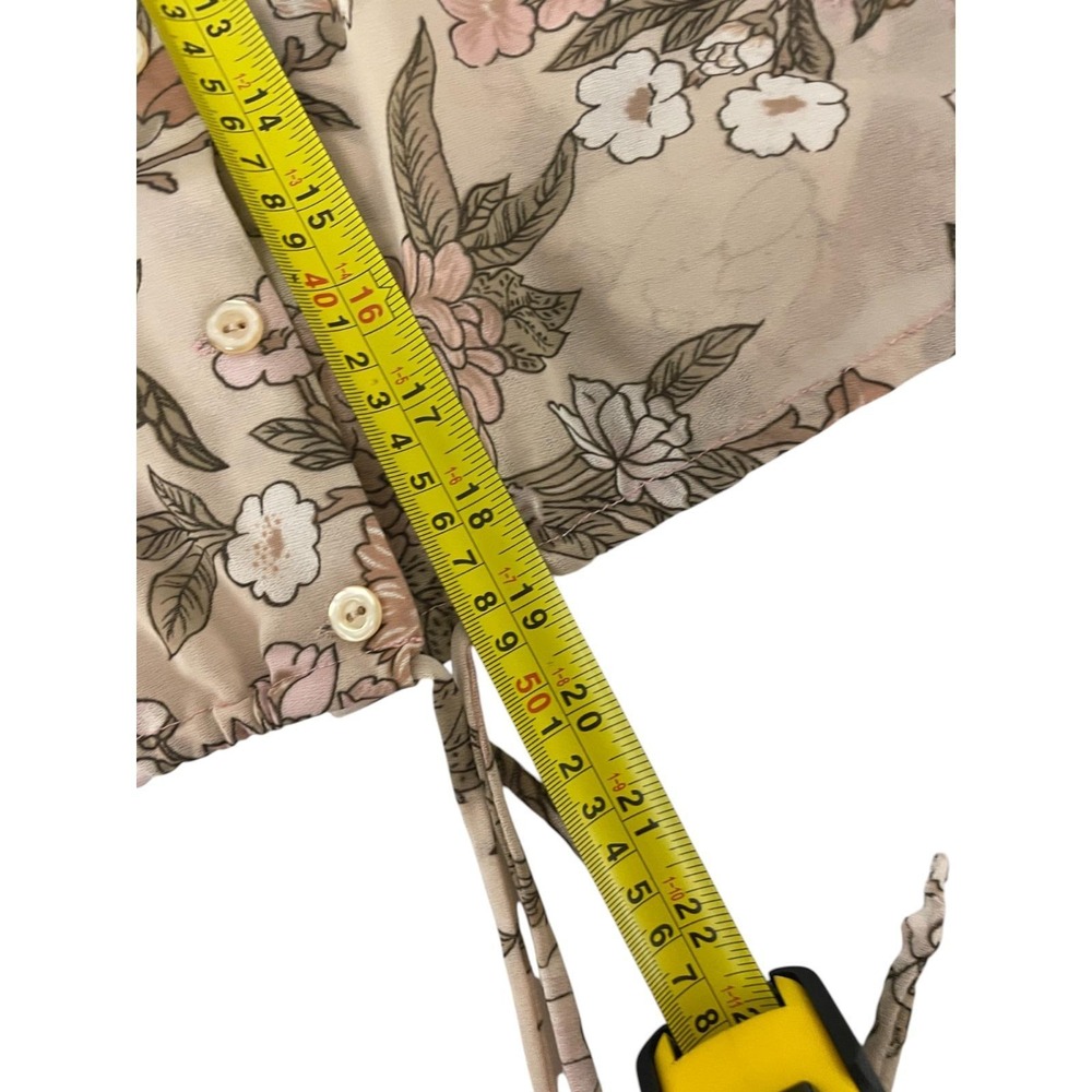 Vintage Brown 2‎ Piece Floral Blouse & Midi Skirt Outfit Set Size Small 1970s - Picture 7 of 10